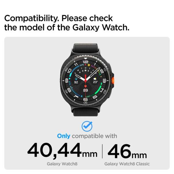 Nomad Lite Fit Band for Samsung Galaxy Watch 8 46mm/44mm/40mm Black
