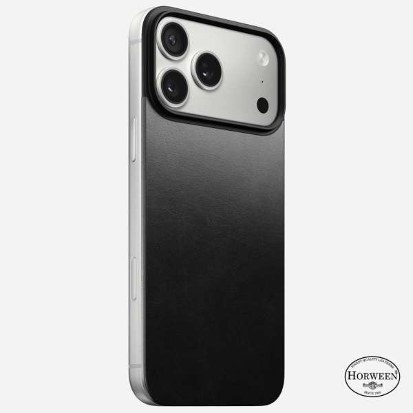 Nomad Magnetic Leather Back (Horween) Magsafe case for iPhone 17 Pro Max Black