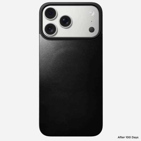 Nomad Magnetic Leather Back (Horween) Magsafe case for iPhone 17 Pro Max Black
