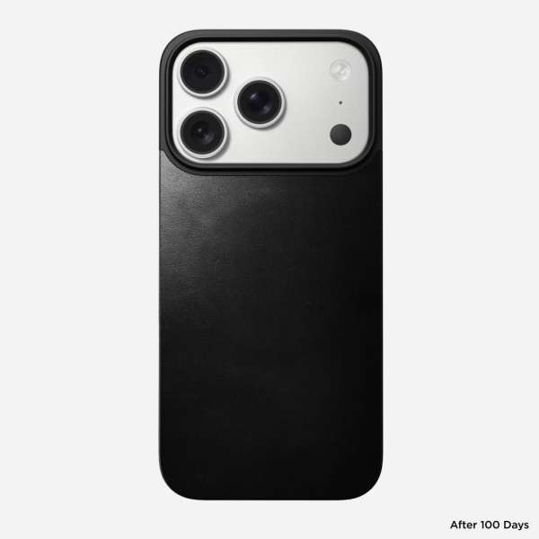 Nomad Magnetic Magsafe Leather Back (Horween) for iPhone 17 Pro Black