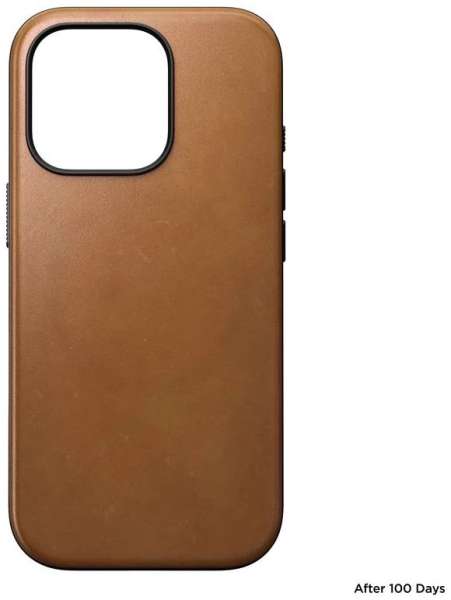 Nomad Modern Leather case english Tan-C iPhone 16 Pro Brown
