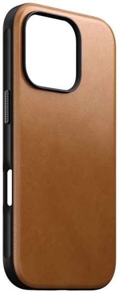 Nomad Modern Leather case english Tan-C iPhone 16 Pro Brown