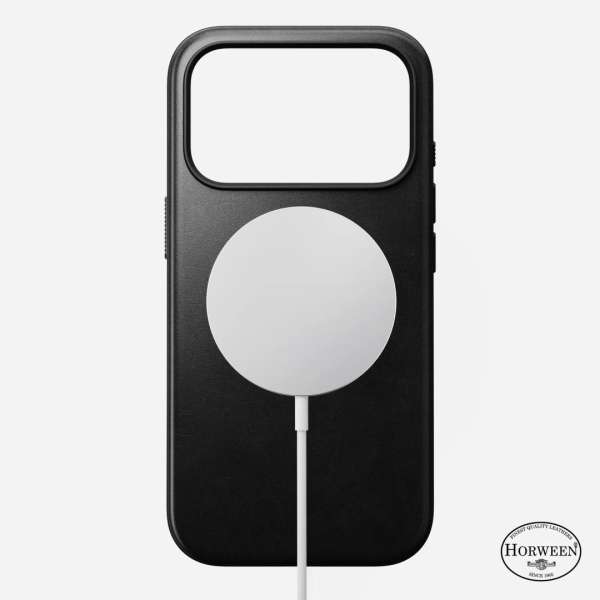 Nomad Modern Leather Case for iPhone 17 Pro Black