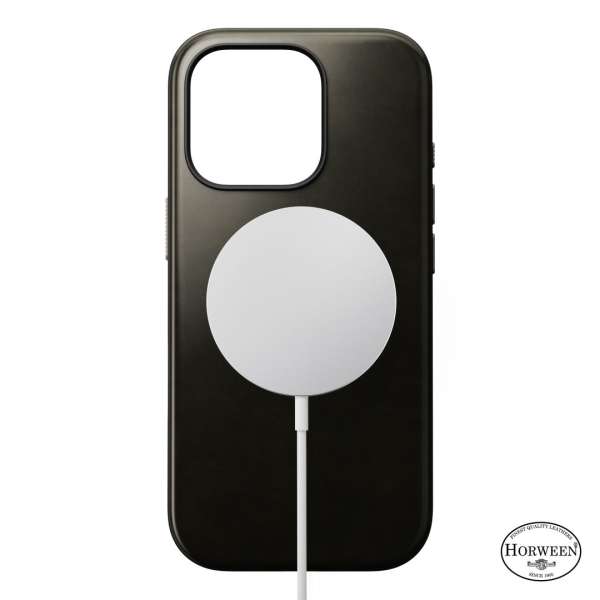 Nomad Modern Leather case iPhone 16 Pro Max Green Chrome
