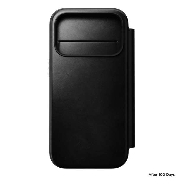 Nomad Modern Leather Folio case for iPhone 17 Pro Black Horween