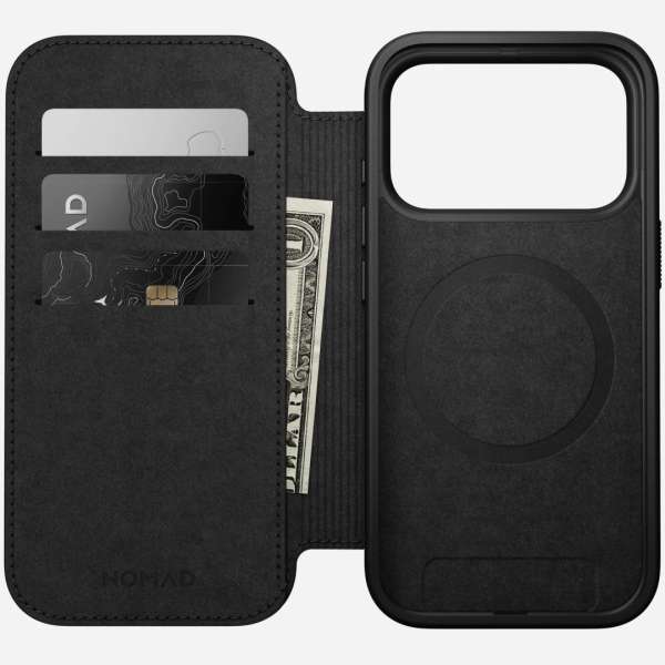 Nomad Modern Leather Folio case for iPhone 17 Pro English Tan