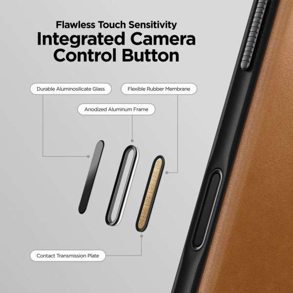 Nomad Modern Leather Folio case for iPhone 17 Pro English Tan
