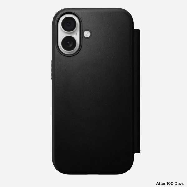 Nomad Modern Leather Folio for iPhone 17 Black