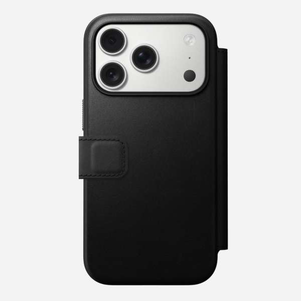 Nomad Modern Leather Folio for iPhone 17 Pro Black