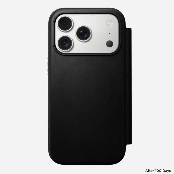 Nomad Modern Leather Folio for iPhone 17 Pro Black