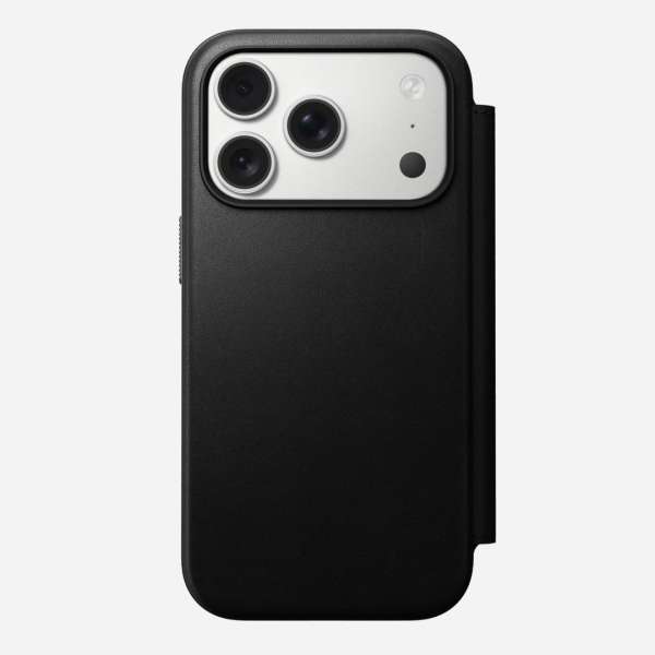 Nomad Modern Leather Folio for iPhone 17 Pro Black