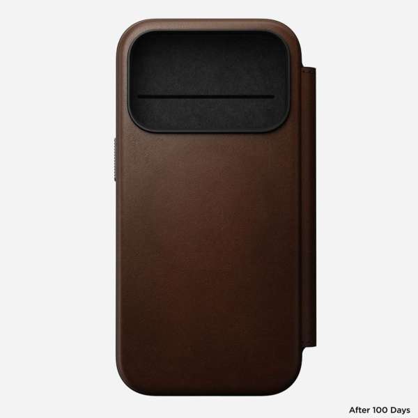 Nomad Modern Leather Folio for iPhone 17 Pro Brown