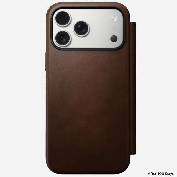 Nomad Modern Leather Folio for iPhone 17 Pro Max Brown