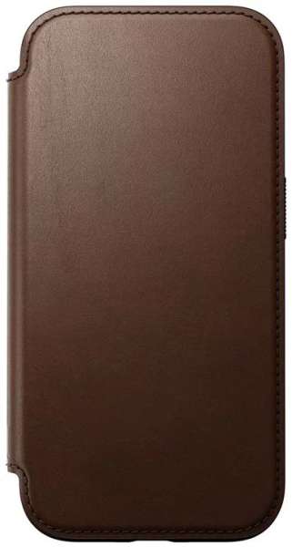 Nomad Modern Leather Folio iPhone 16 Brown