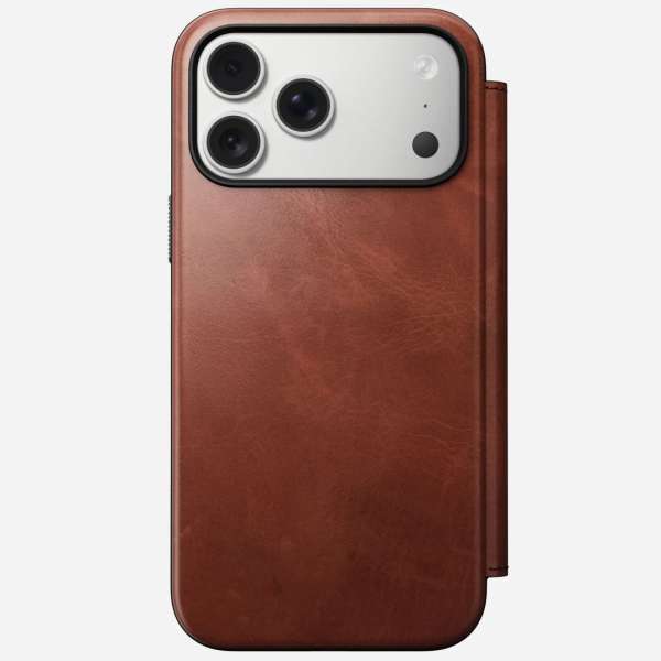Nomad Modern Leather (Horween) Folio for iPhone 17 Pro Max Olde Dublin