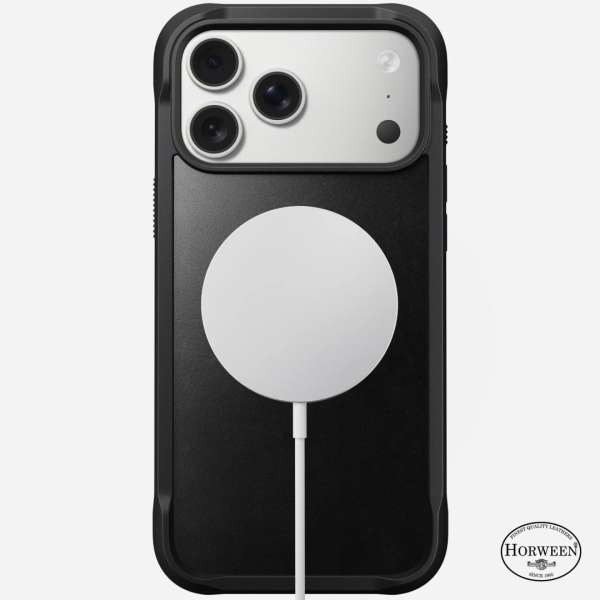 Nomad Rugged Leather (Horweeen) Case for iPhone 17 Pro Max Black
