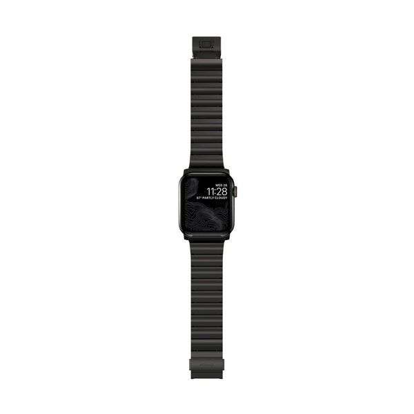 Nomad Strap Stainless Steel for Apple Watch 42/44/45/49mm Graphite
