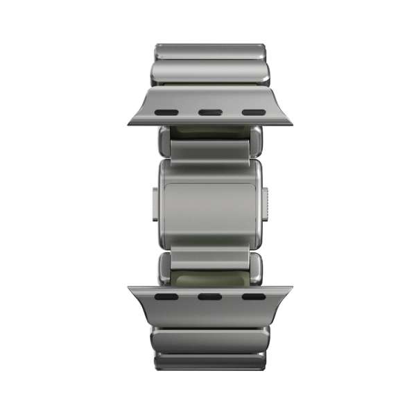 Nomad Stratos Band FKM AW 45/46/49mm Natural Titanium Forest Green
