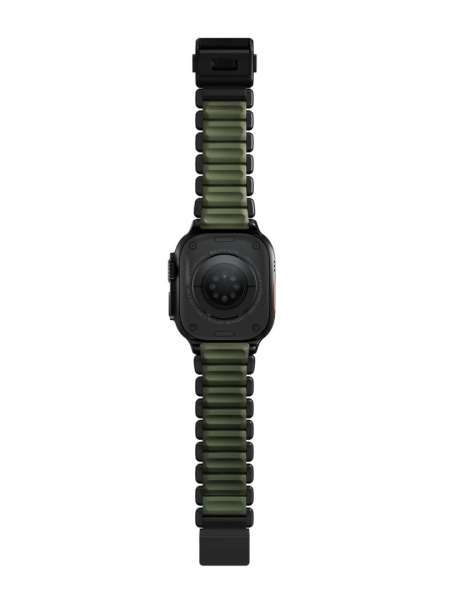 Nomad Stratos Band FKM AW 45/46/49mm Black Titanium Forest Green