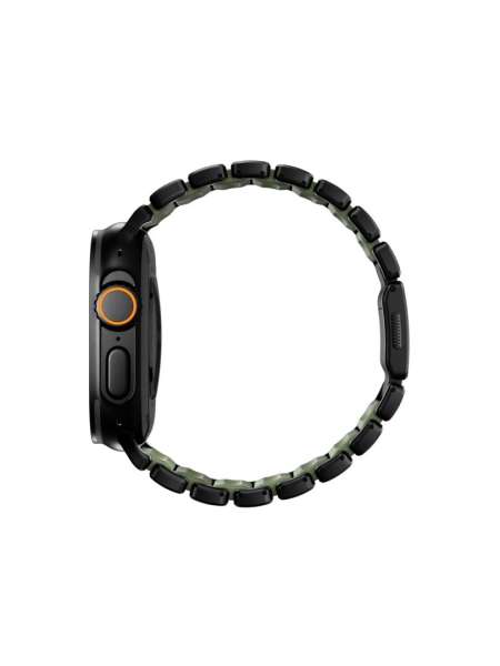 Nomad Stratos Band FKM AW 45/46/49mm Black Titanium Forest Green
