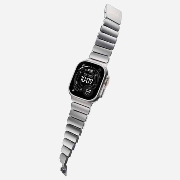 Nomad Stratos Band FKM for AW 45/46/49mm Natural Titanium Black
