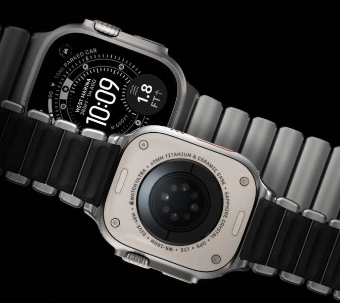 Nomad Stratos Band FKM for AW 45/46/49mm Natural Titanium Black