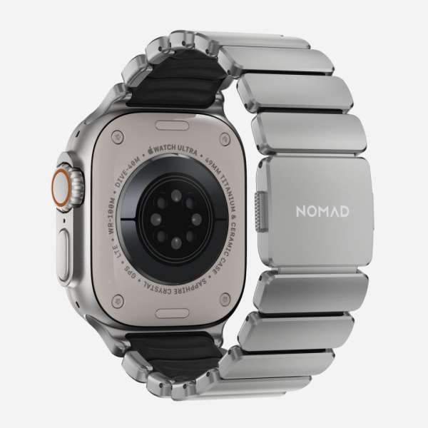 Nomad Stratos Band FKM for AW 45/46/49mm Natural Titanium Black