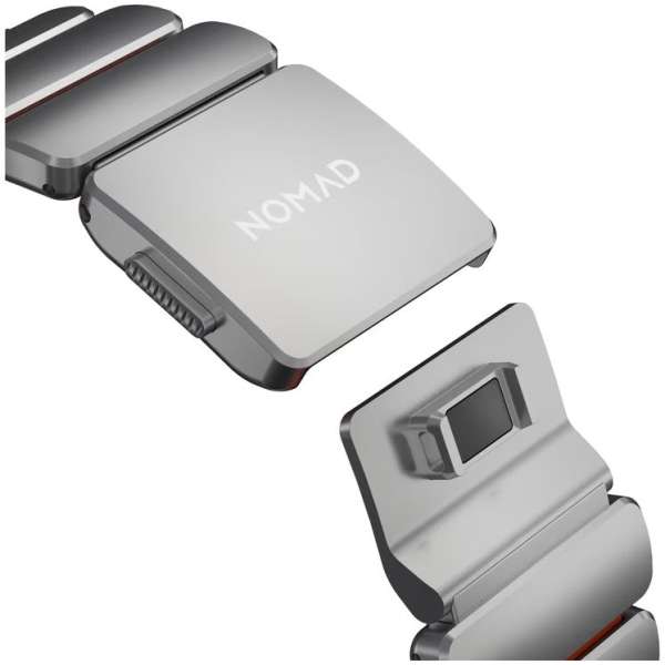 Nomad Stratos Band for FKM AW 45/46/49mm Natural Titanium Ultra Orange