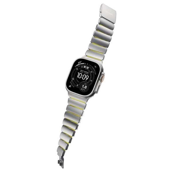 Nomad Stratos Band for FKM AW 45/46/49mm Natural Titanium Volt