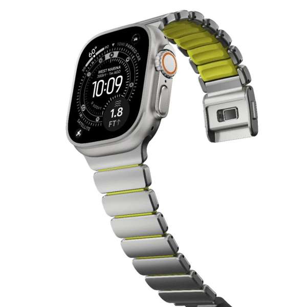 Nomad Stratos Band for FKM AW 45/46/49mm Natural Titanium Volt