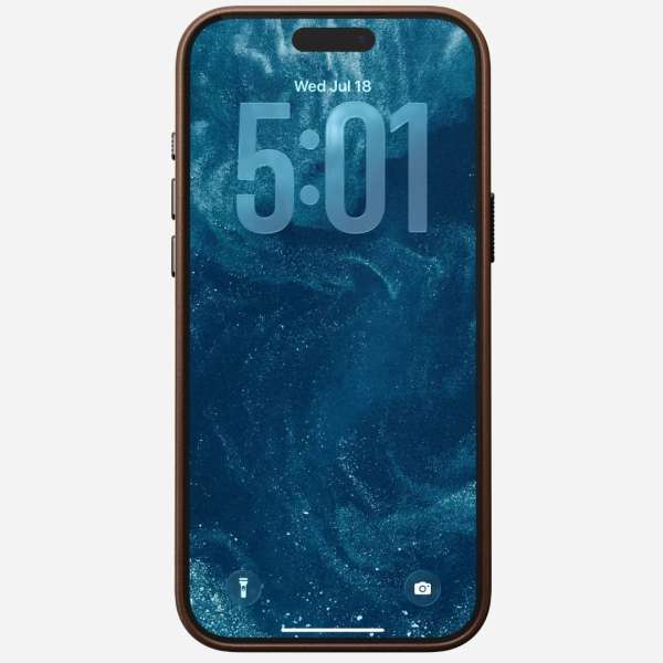 Nomad Traditional Leather Case for iPhone 17 Pro Max Brown