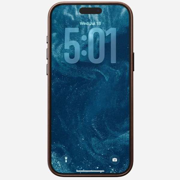 Nomad Traditional Leather (Horween) Case for iPhone 17 Pro Max Rustic Brown