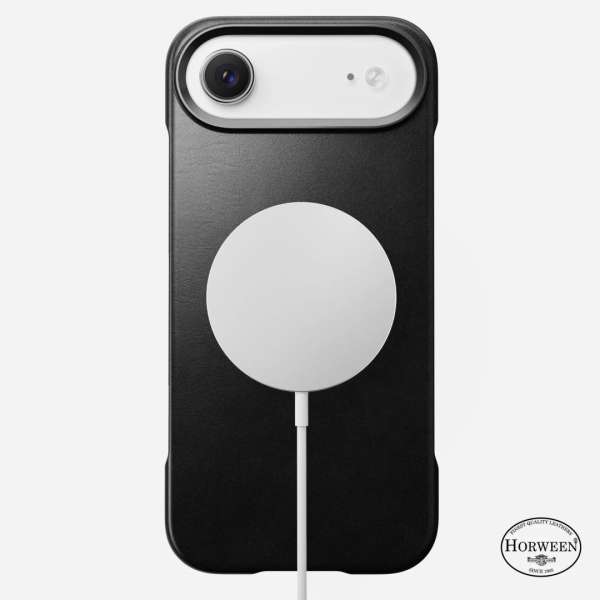 Nomad Traditional Leather (Horween) case for iPhone Air Black