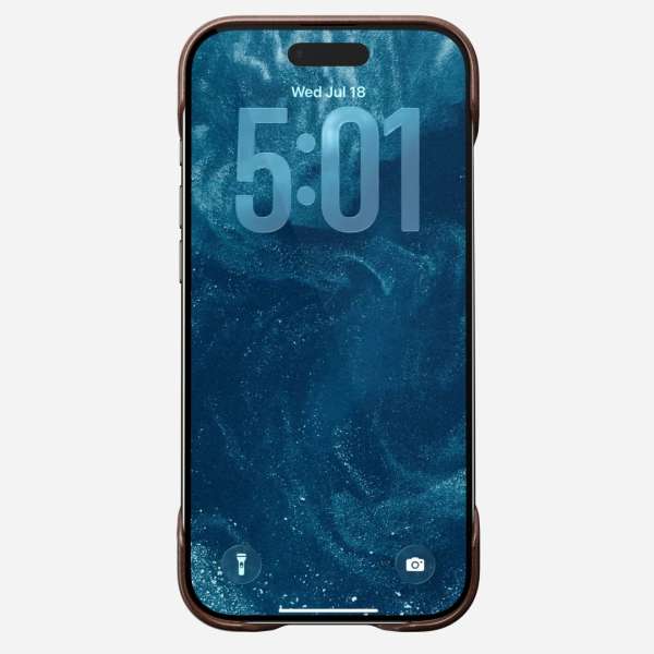 Nomad Traditional Leather (Horween) case for iPhone Air Rustic Brown