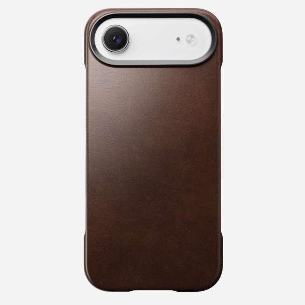 Nomad Traditional Leather (Horween) case for iPhone Air Rustic Brown