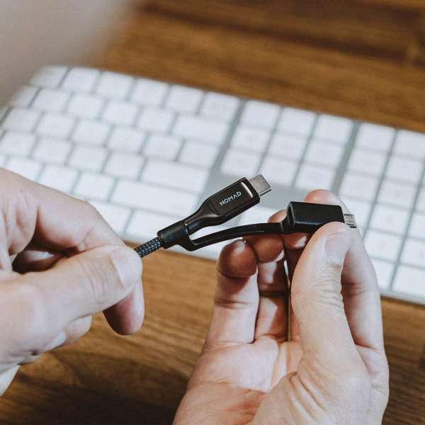 Nomad Universal Kevlar Cable USB-C 0,3m Carbide
