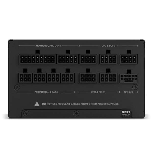 NZXT 1200W 80+ Gold C1200 ATX 3.1 Matte Black