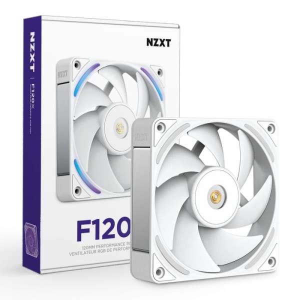 NZXT F120X 120mm Performance RGB Fan White