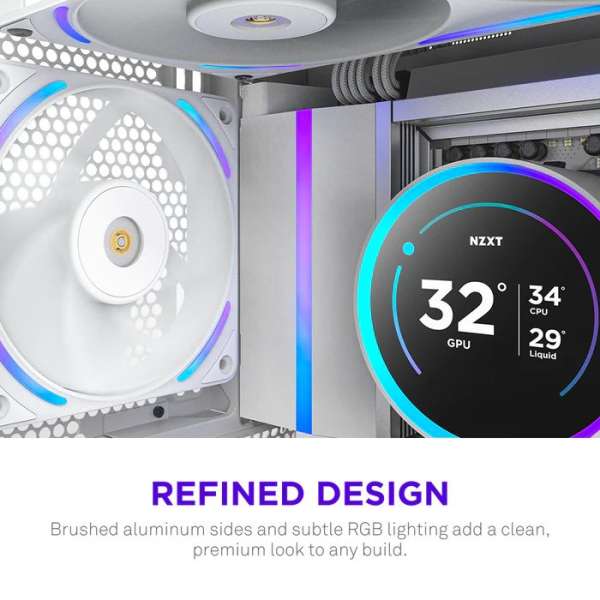 NZXT F120X 120mm Performance RGB Fan White