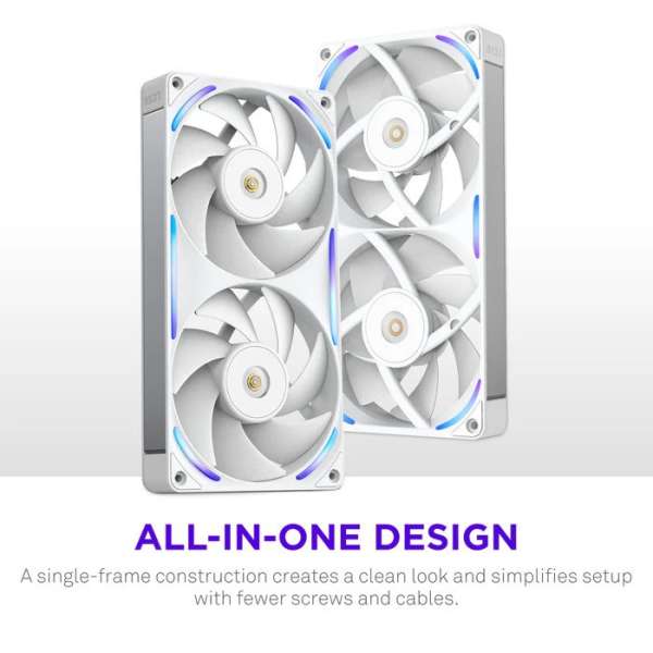 NZXT F240X Performance RGB White