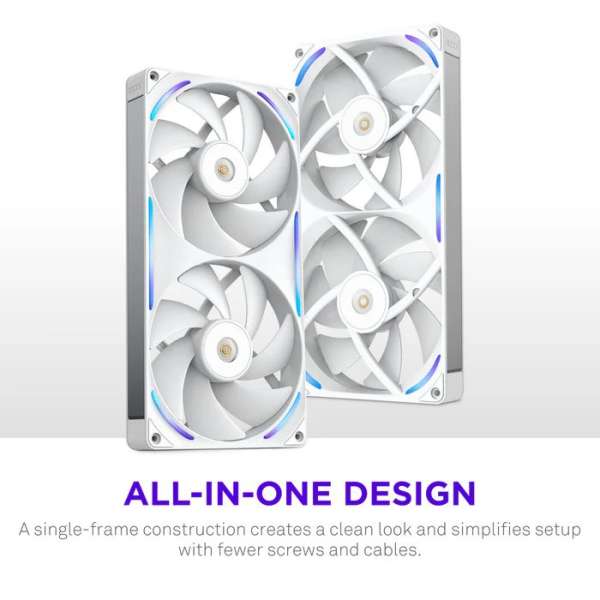 NZXT F280X Performance RGB White