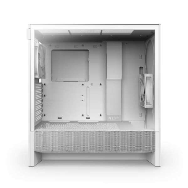 NZXT H5 Flow (2024) Tempered Glass White