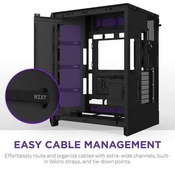 NZXT H9 Flow (2025) Tempered Glass Black