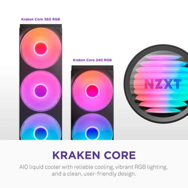NZXT Kraken Core 360 RGB Black