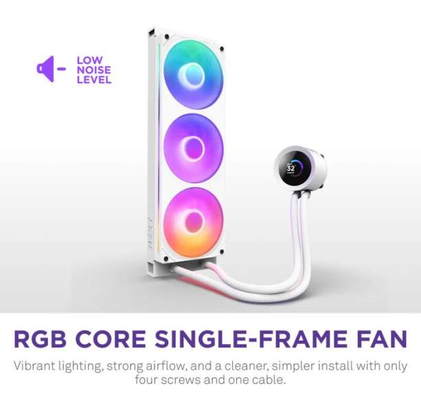 NZXT Kraken Plus 360 RGB White