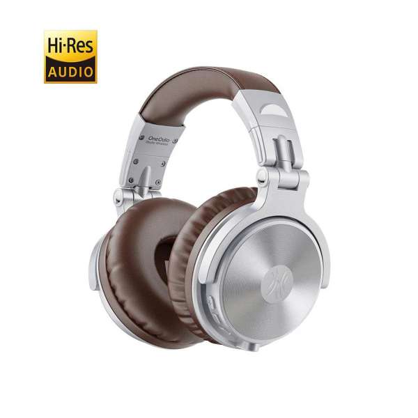 OneOdio Studio Pro C Bluetooth Headphones Silver/Brown