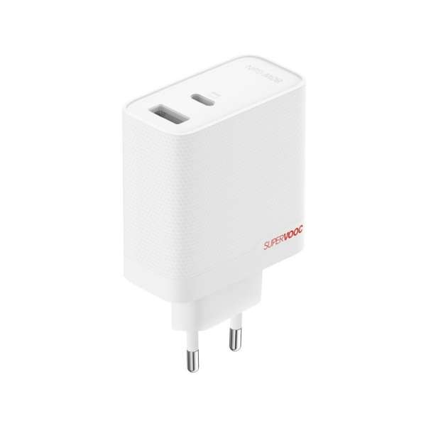 Oneplus USB/Type-C GaN PD 80W hálózati töltő + Type-C kábel White