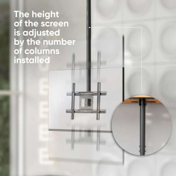 ONKRON Ceiling mount for TV 32"-80" Black