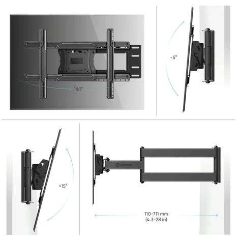 ONKRON TV Wall Mount Bracket for 40"-75" Black