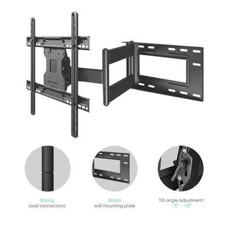 ONKRON TV Wall Mount Bracket for 40"-75" Black